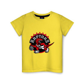 Детская футболка хлопок с принтом Toronto в Тюмени, 100% хлопок | круглый вырез горловины, полуприлегающий силуэт, длина до линии бедер | basketball | nba | баскетболл | лого баскетбольных клубов | нба | рапторс | торонто