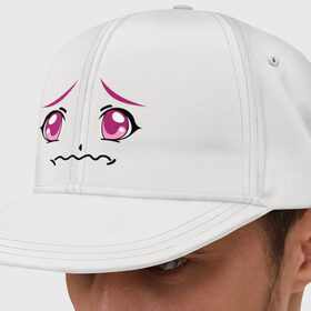 Кепка снепбек с прямым козырьком с принтом Розовые аниме глаза в Тюмени, хлопок 100% |  | anime | аниме | взгляд | глаза | лицо | розовые глаза