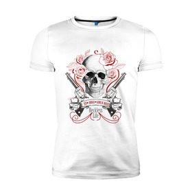 Мужская футболка премиум с принтом Sex Drugs Guns n roses в Тюмени, 92% хлопок, 8% лайкра | приталенный силуэт, круглый вырез ворота, длина до линии бедра, короткий рукав | guns and roses | rock | ганс н роуз | музыка | рок