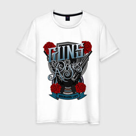 Мужская футболка хлопок с принтом Guns n roses illustration в Тюмени, 100% хлопок | прямой крой, круглый вырез горловины, длина до линии бедер, слегка спущенное плечо. | guns and roses | rock | ганс н роуз | музыка | рок