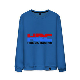 Мужской свитшот хлопок с принтом HRC Honda Racing в Тюмени, 100% хлопок |  | Тематика изображения на принте: honda | hrc | гонки | гонщикам | хонда