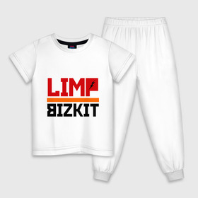 Детская пижама хлопок с принтом Limp Bizkit (2) в Тюмени, 100% хлопок |  брюки и футболка прямого кроя, без карманов, на брюках мягкая резинка на поясе и по низу штанин
 | rock | лимп бизкит | рок группа | рок музыка