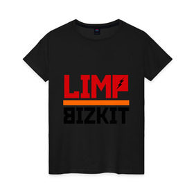 Женская футболка хлопок с принтом Limp Bizkit (2) в Тюмени, 100% хлопок | прямой крой, круглый вырез горловины, длина до линии бедер, слегка спущенное плечо | rock | лимп бизкит | рок группа | рок музыка