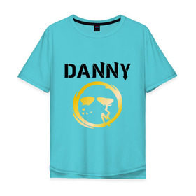 Мужская футболка хлопок Oversize с принтом Danny (HU) в Тюмени, 100% хлопок | свободный крой, круглый ворот, “спинка” длиннее передней части | danny | hollywood undead | дени | денни | маска danny | реп | рок реп