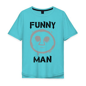 Мужская футболка хлопок Oversize с принтом Funny Man (HU) в Тюмени, 100% хлопок | свободный крой, круглый ворот, “спинка” длиннее передней части | funny man | hollywood undead | забавный парень
