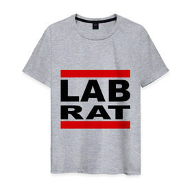 Мужская футболка хлопок с принтом Lab Rat в Тюмени, 100% хлопок | прямой крой, круглый вырез горловины, длина до линии бедер, слегка спущенное плечо. | banksy | бенкси | бэнкси | графити | граффити | стрит арт | стритарт