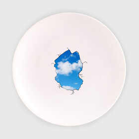 Тарелка 3D с принтом Небо. Бэнкси в Тюмени, фарфор | диаметр - 210 мм
диаметр для нанесения принта - 120 мм | Тематика изображения на принте: banksy | бенкси | бэнкси | графити | граффити | небо | облака | облако | стрит арт | стритарт