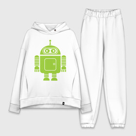 Женский костюм хлопок Oversize с принтом Android bender. в Тюмени,  |  | админам | андроид | бендер | мультик | мультфильм | ос | робот | футурама