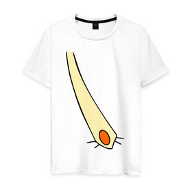 Мужская футболка хлопок с принтом Карлсон c пропеллером в Тюмени, 100% хлопок | прямой крой, круглый вырез горловины, длина до линии бедер, слегка спущенное плечо. | лямка | мультик | мультфильм | подтяжки | пуговица | штаны