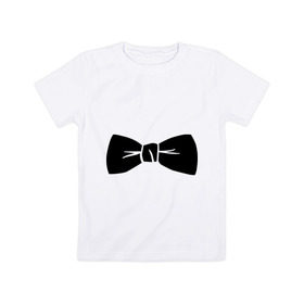 Детская футболка хлопок с принтом Галстук бабочка (PSY) в Тюмени, 100% хлопок | круглый вырез горловины, полуприлегающий силуэт, длина до линии бедер | gangnam style | гангнам стайл | костюм | одежда