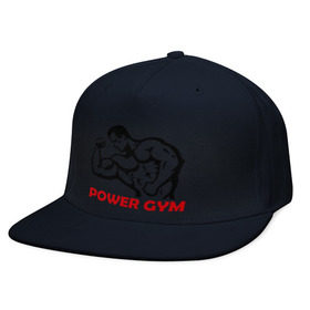 Кепка снепбек с прямым козырьком с принтом Power Gym в Тюмени, хлопок 100% |  | Тематика изображения на принте: powerlifting