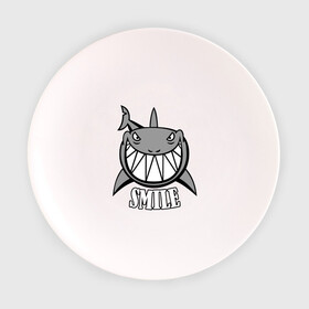 Тарелка с принтом Акула улыбается в Тюмени, фарфор | диаметр - 210 мм
диаметр для нанесения принта - 120 мм | животные | зубы | оскал | пасть | улыбка | хищник