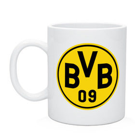 Кружка с принтом Borussia Dortmund в Тюмени, керамика | объем — 330 мл, диаметр — 80 мм. Принт наносится на бока кружки, можно сделать два разных изображения | боруссия | дортмунд