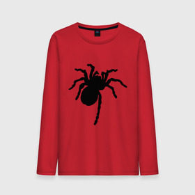 Мужской лонгслив хлопок с принтом Паук (spider) в Тюмени, 100% хлопок |  | Тематика изображения на принте: насекомые | паутина | паучок | черная вдова | черный паук