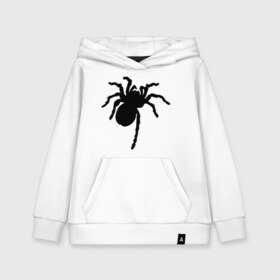 Детская толстовка хлопок с принтом Паук (spider) в Тюмени, 100% хлопок | Круглый горловой вырез, эластичные манжеты, пояс, капюшен | насекомые | паутина | паучок | черная вдова | черный паук
