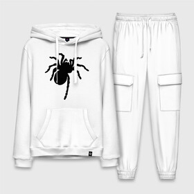 Мужской костюм хлопок с толстовкой с принтом Паук (spider) в Тюмени,  |  | насекомые | паутина | паучок | черная вдова | черный паук