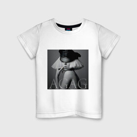 Детская футболка хлопок с принтом Ydal Agag в Тюмени, 100% хлопок | круглый вырез горловины, полуприлегающий силуэт, длина до линии бедер | Тематика изображения на принте: lady gaga | актирса | голливуд | звезды | знаменитости | леди гага | певица