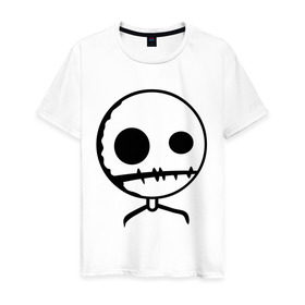 Мужская футболка хлопок с принтом Социофоб в Тюмени, 100% хлопок | прямой крой, круглый вырез горловины, длина до линии бедер, слегка спущенное плечо. | боязнь общественности | символ социофобии
