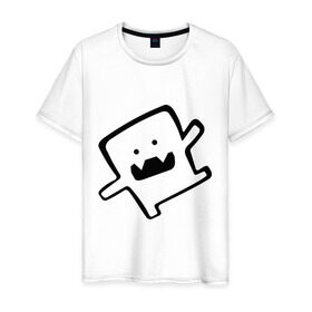 Мужская футболка хлопок с принтом Чудик в Тюмени, 100% хлопок | прямой крой, круглый вырез горловины, длина до линии бедер, слегка спущенное плечо. | monster | монстр