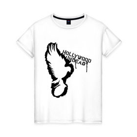 Женская футболка хлопок с принтом Hollywood undead (graffiti) в Тюмени, 100% хлопок | прямой крой, круглый вырез горловины, длина до линии бедер, слегка спущенное плечо | хип хоп