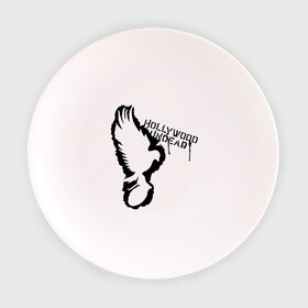 Тарелка с принтом Hollywood undead (graffiti) в Тюмени, фарфор | диаметр - 210 мм
диаметр для нанесения принта - 120 мм | Тематика изображения на принте: хип хоп