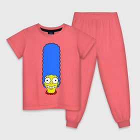 Детская пижама хлопок с принтом Мардж лицо в Тюмени, 100% хлопок |  брюки и футболка прямого кроя, без карманов, на брюках мягкая резинка на поясе и по низу штанин
 | Тематика изображения на принте: гомер