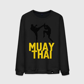 Мужской свитшот хлопок с принтом Муай тай (Muay Thai). в Тюмени, 100% хлопок |  | бойцы | бокс | боксеры | спортивные | тайский бокс