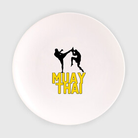 Тарелка 3D с принтом Муай тай (Muay Thai). в Тюмени, фарфор | диаметр - 210 мм
диаметр для нанесения принта - 120 мм | бойцы | бокс | боксеры | спортивные | тайский бокс