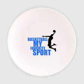 Тарелка 3D с принтом Мой любимый вид спорта-баскетбол. в Тюмени, фарфор | диаметр - 210 мм
диаметр для нанесения принта - 120 мм | баскетболист | бросок