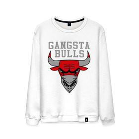 Мужской свитшот хлопок с принтом Gangsta bulls в Тюмени, 100% хлопок |  | bshirts | bulls | cihago bulls | gangsta bulls | swag | sweg | бык | красный бык | сваг | свег | чикаго булс