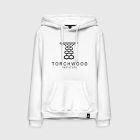 Мужская толстовка хлопок с принтом Torchwood Institute в Тюмени, френч-терри, мягкий теплый начес внутри (100% хлопок) | карман-кенгуру, эластичные манжеты и нижняя кромка, капюшон с подкладом и шнурком | doctor | doctor who | torchwood | доктор | доктор кто | торчвуд