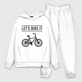 Мужской костюм хлопок OVERSIZE с принтом Lets bike it в Тюмени,  |  | bike | ride | байк | велик | велогонщик | велопробег | велосипед | велоспорт | кататься | прокатись