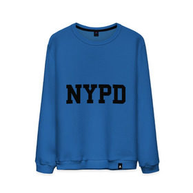 Мужской свитшот хлопок с принтом NYPD в Тюмени, 100% хлопок |  | Тематика изображения на принте: new york | силовые структуры