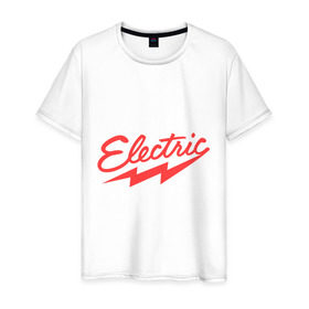 Мужская футболка хлопок с принтом Electric Ray в Тюмени, 100% хлопок | прямой крой, круглый вырез горловины, длина до линии бедер, слегка спущенное плечо. | 