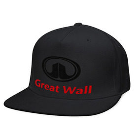 Кепка снепбек с прямым козырьком с принтом Great Wall logo в Тюмени, хлопок 100% |  | great wall | greatwall | автобренды | автолюбителям | бренд | для автовладельцев | для автолюбителей | лого | логотип