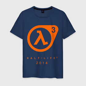 Мужская футболка хлопок с принтом Half - life 3 в Тюмени, 100% хлопок | прямой крой, круглый вырез горловины, длина до линии бедер, слегка спущенное плечо. | компьютерные игры