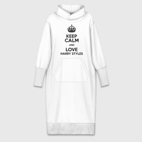 Платье удлиненное хлопок с принтом Keep calm and love Harry Styles в Тюмени,  |  | 1d | harry styles | keep calm | music | one direction | гарри стайлс
