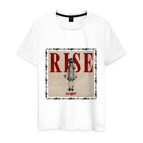 Мужская футболка хлопок с принтом Rise skillet в Тюмени, 100% хлопок | прямой крой, круглый вырез горловины, длина до линии бедер, слегка спущенное плечо. | Тематика изображения на принте: rise | skillet | toplanding | альтернативный рок | лого | логотип | рок | рок группа | рок группы | симфонический рок | христианский рок