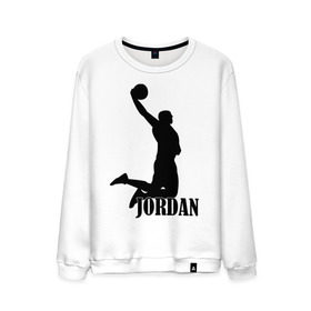 Мужской свитшот хлопок с принтом Michael Jordan. в Тюмени, 100% хлопок |  | basketball | баскетбол | джордан | майкл джордан | спорт