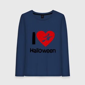 Женский лонгслив хлопок с принтом I love halloween (Я люблю хэллоуин) в Тюмени, 100% хлопок |  | 31 октября | hallowin | haloveen | haloven | halovin | halowen | hellowee | heloven | helovin | день всех святых | день святых | привидение | призрак | смайл | халлоуин | халоуин | халувин | хелловин | хеллоуин | хеллуин | хеловин