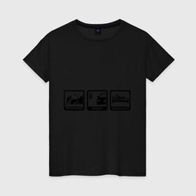 Женская футболка хлопок с принтом БМВ - распорядок дня в Тюмени, 100% хлопок | прямой крой, круглый вырез горловины, длина до линии бедер, слегка спущенное плечо | bmw | автомобиль | бмв | занятие | машина | распорядок дня