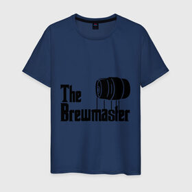 Мужская футболка хлопок с принтом The brewmaster (пивовар) в Тюмени, 100% хлопок | прямой крой, круглый вырез горловины, длина до линии бедер, слегка спущенное плечо. | крестный отец | парордия | прикол