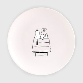 Тарелка с принтом Спящий Снупи в Тюмени, фарфор | диаметр - 210 мм
диаметр для нанесения принта - 120 мм | snoopy | домик | мультфильм | снупи | собака | спящий снупи