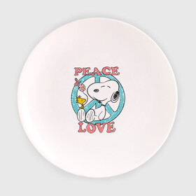 Тарелка с принтом Мир и любовь в Тюмени, фарфор | диаметр - 210 мм
диаметр для нанесения принта - 120 мм | snoopy | мир и любовь | мультфильм | снупи | собака