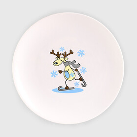 Тарелка с принтом Олень на лыжах. в Тюмени, фарфор | диаметр - 210 мм
диаметр для нанесения принта - 120 мм | лыжи | новогодние подарки | новый год | олененок | олень | подарок на новый год