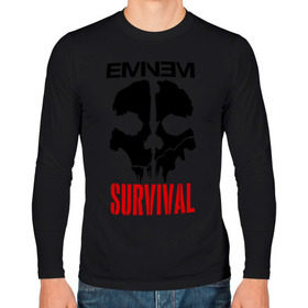 Мужской лонгслив хлопок с принтом Eminem - Survival в Тюмени, 100% хлопок |  | eminem   survival | gangsta | gansta | hip | hip hop | hop | media | rap | survival выживание | еп | рэп | рэпчина | хип | хип хоп | хоп | эминем