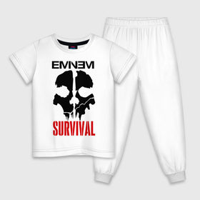 Детская пижама хлопок с принтом Eminem - Survival в Тюмени, 100% хлопок |  брюки и футболка прямого кроя, без карманов, на брюках мягкая резинка на поясе и по низу штанин
 | eminem   survival | gangsta | gansta | hip | hip hop | hop | media | rap | survival выживание | еп | рэп | рэпчина | хип | хип хоп | хоп | эминем