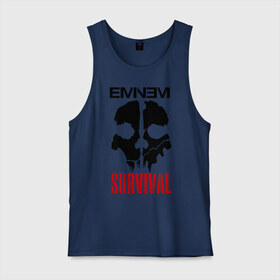 Мужская майка хлопок с принтом Eminem - Survival в Тюмени, 100% хлопок |  | eminem   survival | gangsta | gansta | hip | hip hop | hop | media | rap | survival выживание | еп | рэп | рэпчина | хип | хип хоп | хоп | эминем