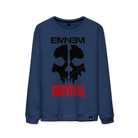 Мужской свитшот хлопок с принтом Eminem - Survival в Тюмени, 100% хлопок |  | eminem   survival | gangsta | gansta | hip | hip hop | hop | media | rap | survival выживание | еп | рэп | рэпчина | хип | хип хоп | хоп | эминем