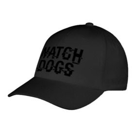 Бейсболка с принтом Watch Dogs в Тюмени, 100% хлопок | классический козырек, металлическая застежка-регулятор размера | Тематика изображения на принте: watch dogs | сторожевые псы